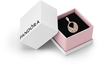 Pandora ME 14K Rose Gold-Plated Burning Wings Medallion Charm With Cubic Zirconia, With Gift Box