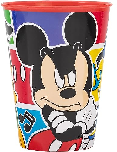 CARTOON Verre bébé Mickey Marvel en plastique réutilisable 260 ml BPA Free