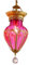 NATWEE Lámpara de araña de cristal bohemia color pavo lámpara de techo ajustable lámpara colgante para interior cocina isla comedor sala de estar granja-púrpura 1 luces It's so kind of you