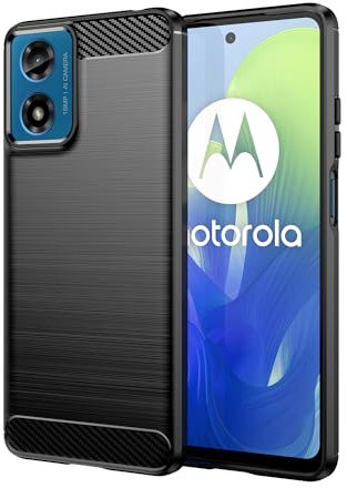 TINGYR Coque pour Motorola Moto G24, Housse Silicone Ultra Mince, TPU Silicone, Anti Rayure, Anti Chute, Durable, Housse Étui pour Motorola Moto G24 Smartphone.(Noir)