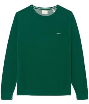 GANT Herren Cotton Pique C-Neck Pullover, DEEP Forest Green, XXL