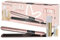 Demeliss Gold Love Estuche Plancha 2 en 1 Saint Algue – Alisa, Riza – Cerámica con Turmalina – Temperatura Máxima 230 °C – Funda, 2 Tratamientos Incluidos – Accesorio de Peluquería, Alisado Versátil