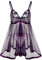 Lingerie Sexy Femme Coquine Hot Lingerie Erothique Sexy Tenu Sexi pour Femme Tenu Sexi pour Femme Nuisette Femme Enceinte Nuisette Femme Nuisette Et Peignoir Femme (Violet, 5XL)