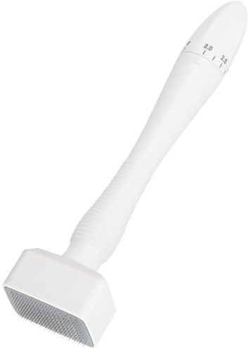 ROTRES Mikronadel-Derma-Roller-Stempelstift, Einstellbar Microneedling Stempel mit 140 Titanium Pins, Professioneller microneedling pen für Gesicht, Körper, Haare, Bartwuchs