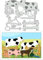 BENECREAT Stanzformen Für Bauernhoftiere, Hunde Schwein Ente Kühe Schablonen Dekorative Prägeschablonen Für Scrapbooking, Fotoalbum, Grußkartenherstellung, 0.8 mm Dick