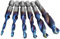 Mesee Set mit 6 Gewindebohrern, konisch, Sechskantschaft, metrisches Gewinde, M3-M10, Spiralgewinde, aus Schnellstahl, Gewindewerkzeug für Metall, Holz, Kunststoff