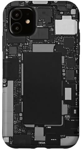 Carcasa para iPhone 11 Diseño clásico de placa base con circuitos electrónicos