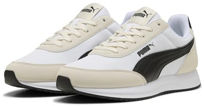 PUMA Erwachsene R78 Lightwind Sneakers 41 White Black Alpine Snow