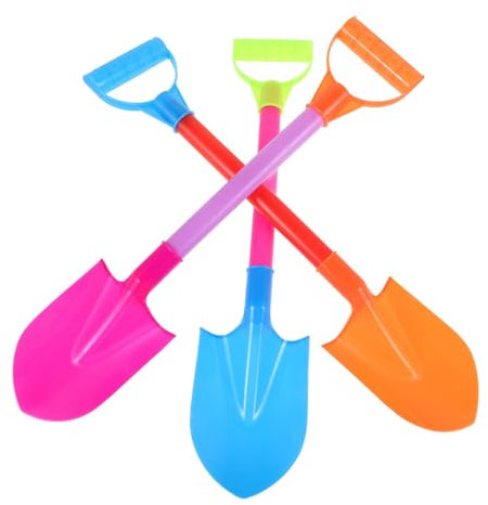 LALADEFIEE 3er Set Sandspielzeug Für Große Sandspaten Ideal Für Den Strand Outdoor Aktivitäten Und Kreative Sandkunst Farben Zufällig Perfektes Für Kleine Sandliebhaber