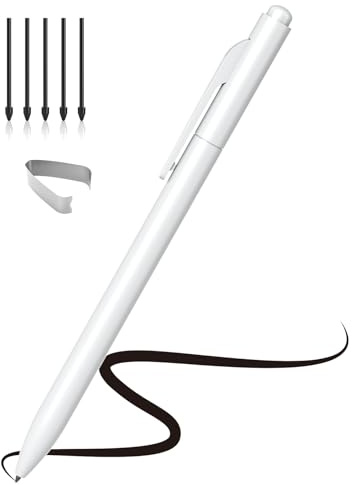 Ciscle EMR Stylus compatible con Remarkable 2, bolígrafo blanco digital de repuesto con borrador, rechazo de palma, 4096 niveles de presión, soporte de inclinación, con 5 puntas de bolígrafo