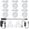LightingWill LED Under Cabinet Puck Lights, Under Counter Lighting Kit, Dimmable Ultra Thin Closet Lights, DC 12V 5000K Daylight White Kitchen Light with Smart Touch Dimmer &24W Power Adapter (6Pack)