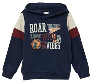 s.Oliver Hoodie mit Print und Kontrast-Details