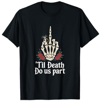 Roses Gothic Braut Hochzeit Verlobungsring Goth T-Shirt