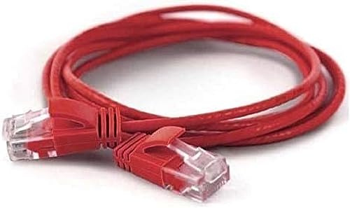 wantecWire Extra dünnes Patchkabel CAT.6 UTP, Länge 0.1 m, rot