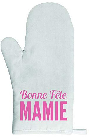 Gant de Cuisine manique Bonne fête Mamie Rouge