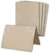 Glüxx Agent 100 Tischkarten Hochzeit - Kraftpapier-Optik mit Ornamenten - Platzkarten DIN A7 7,4 x 10,5 cm blanko bedruckbar zum Beschriften – Namenskarten, Tischreservierung für Taufe