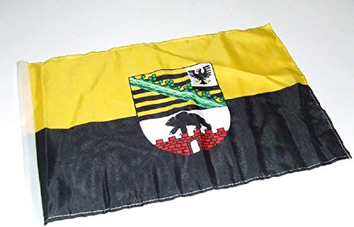 generisch Sachsen-Anhalt Fahne/Flagge 30x45 cm mit Hohlsaum