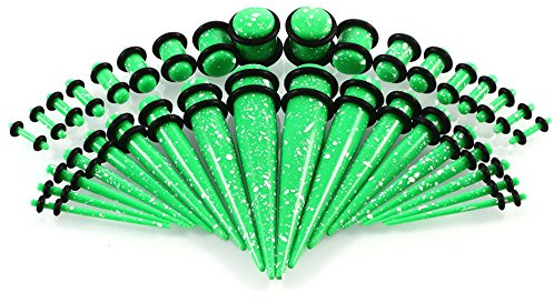 Ohrdehner, Tunnel, Acryl – Boom Ohrring konisch + Plug 1,6 mm – 10 mm, Acryl