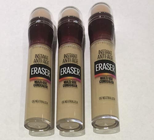 3x Maybelline Instant Anti Age Eraser Concealer (06 Neutralizer)
