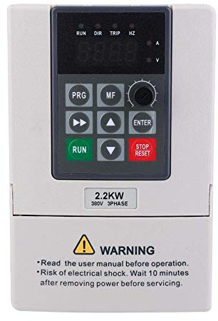 Variatore di frequenza,380V 2.2KW VFD Drive Inverter per motore trifase,Convertitore inverter motore per macchinari di produzione, ventilatori,pompe,Inverter regolatore di velocità,Multi-Protezione