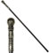 W WIDMANN MILANO Party Fashion 07600 - Zerlegbarer Spazierstock, ca. 108 cm, Schwarz mit verziertem Knauf, Gehstock, Kostüm, Accessoire, Mottoparty, Karneval