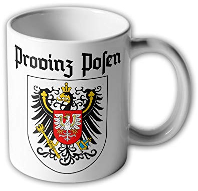 Tasse Provinz Posen Piastenadler Adler Wappen Abzeichen Heimat #3177