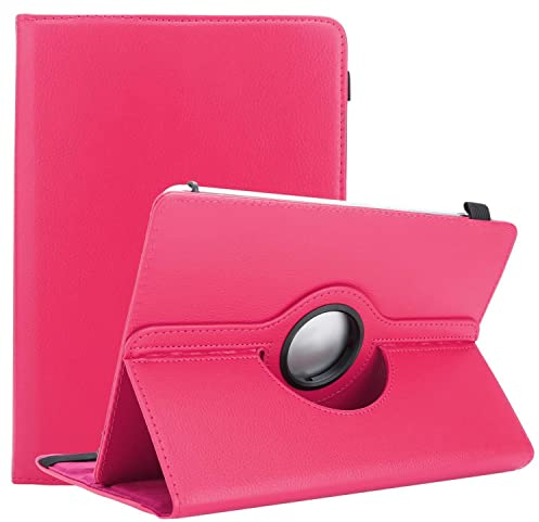 Cadorabo Hülle kompatibel mit Lenovo Tab M10 (TB-X505F) Nicht für HD, FHD, FHD Plus, Plus, HD2 Tablethülle 360 Design aus Premium Kunst Leder Flip Cover Hülle für Lenovo Tab M10 (TB-X505F) in Pink