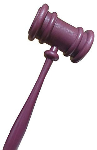 RK-HYTQWR Courtroom Gavel Kids Toy Cosplay Hammer Toy Judge Barrister Hollow Plastic For Boys Girls,Bounce Ball,Plastic