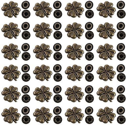 MILISTEN Druckknö 20 Sets Antique Snaps Geschmack Vintage Metall Druckknopf N?hen Auf Snaps Befestigungen für Jacke Tasche Verschlüsse N?hen DIY (Vier) Knö