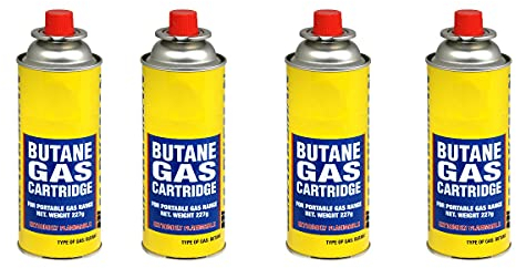 Clipper Butane Gas 6pcs Canister 300ml - Universal Refill for Lighters, BBQ, Cooking - Reliable & Safe Fuel Bottles Bulk
