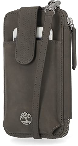Timberland Women's RFID Leather Phone Crossbody Wallet Bag, Castlerock (Nubuck)