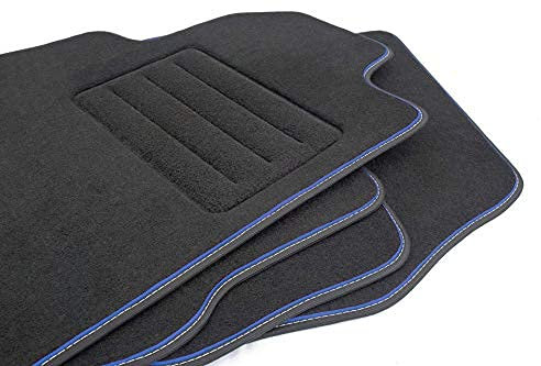 Velour Fußmatten Satz für Dodge Challenger III (ab 2008) - Premium Qualität - 4-teilig - Passgenau