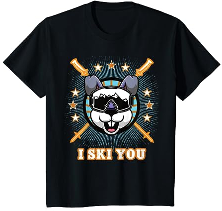 Ski Alpin Kinder Skifahren Skibekleidungen cool Skisport T-Shirt