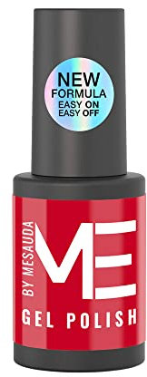 Me by Mesauda Smalto semipermanente Rosso - 165 Passion - Smalto per unghie gel – Formula easy on – easy off - Vegan e Cruelty free – 4,5 ml