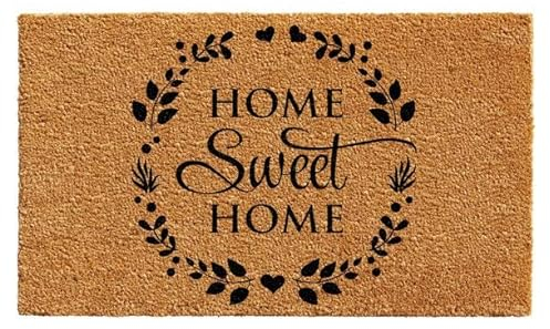 NA Felpudo Entrada casa Hogar, Dulce hogar, Felpudo para Interiores y Exteriores, Felpudo de Bienvenida, decoración del hogar, Felpudo Divertido, Idea de Regalo Regalos Decoracion Hogar