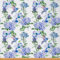 Blumenstoff Meterware Kolibri Polsterstoff Blauer Blumen Dekostoff Blätter Vogel Drinnen Draußen Stoff Frühling Botanische Tier DIY Kunst Wasserdichter Stoff Blaugrün 460 x 150 (HxB)