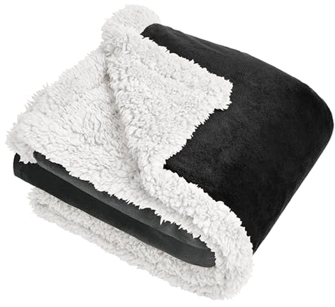 Kritter Planet Fleece Hunde Decke Waschbare Weiche Flauschige Sherpa Plüsch Hunde Couch Decken Überwürfe für Große, Mittelgroße und Kleine Hunde Welpen Hunde Katzen, 114 x 76 cm