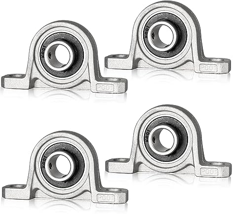 4 Stück Stehlager 12mm Innendurchmesser, Lagerbock mit Kugellager, Gehäuselager, Lager Gehäuse