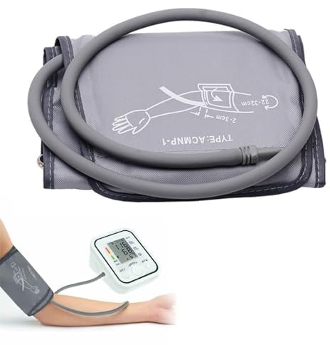 Manguito Tensiometro, Manguito Tensiometro Brazalete, 22-32cm Universal Manguito Tensiometro, Monitor de Presión Arterial Manguito Recambio, Tensiómetro de Uso Doméstico para Adultos, Personas Mayores