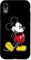 Hülle für iPhone XR Disney Mickey Mouse Klassische Pose Schwarz