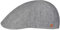 Mayser Paddy Leinen Flatcap Schirmmütze Schiebermütze Herren - Made in The EU mit Schirm, Futter Sommer Frühling-Sommer - 57 cm grau