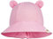 Smarilla Sommerhut Sommermütze Kinderhut Fischerhut Junge Mädchen Babymütze Musselin, Größe: 50-52, Farbe: Rosa