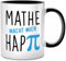Seness Mathe macht mit Hap Pi lustige Tasse, Mathelehrer, Mathematik, witziges Lehrer Geschenk, Abschiedsgeschenk Lehrerin, Lehrerbedarf Zubehör Referendariat, Abschied Kollegen, Nerds Geeks