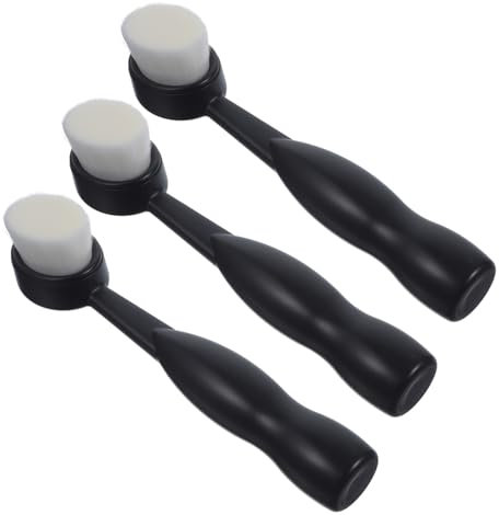 DRESSOOS Sanfte Gesichtsreinigungsbürste – 3-teiliges Set Porenbürste Peeling Ergonomischer Griff Selbststehend Ideal Für Frauen Und Männer