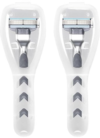 FDJZXW 2 Rasierer Etui, Transparentes Rasierer-Schutzhülle, Zuverlässig und Langlebig, Staub- und Wasserdicht, Einfache Aufbewahrung des Rasierers Auf Reisen