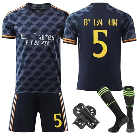 Football Kits for Boys, Football Shirts Training Set No.5 Soccer Jerseys Football Kits for Kids with Football Training Shirts Shorts Socks Guards Plate, Football Jersey Gift for Boys Girls Children