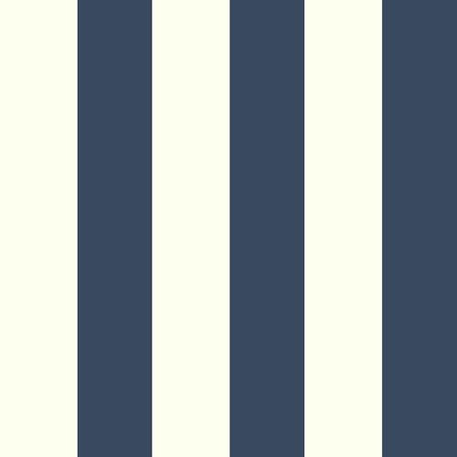 World of Wallpaper Regency Stripe Classic Pattern Wallpaper Perfect Wallcovering for Bedrooms, Nurseries, Playrooms, Hallways in Navy Blue/White 1119