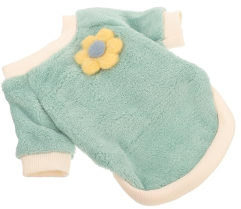 Ciieeo Warmer Plüsch Pullover für Hunde in Hellgrün Einfach Anzuziehen mit Bequemer Passform für Besondere Anlässe und Fotoshootings