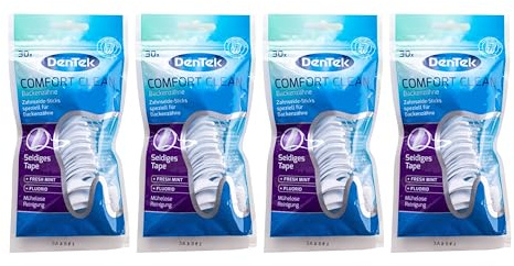 4x DenTek Comfort Clean Zahnseide Sticks