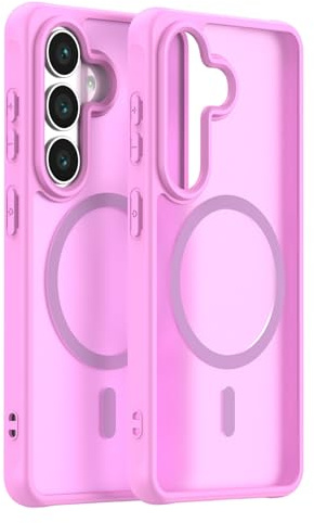 betterfon | Handyhülle für Samsung Galaxy S26 Schutzhülle | Magnetisch Matt Case für Magnet-Zubehör | Pink